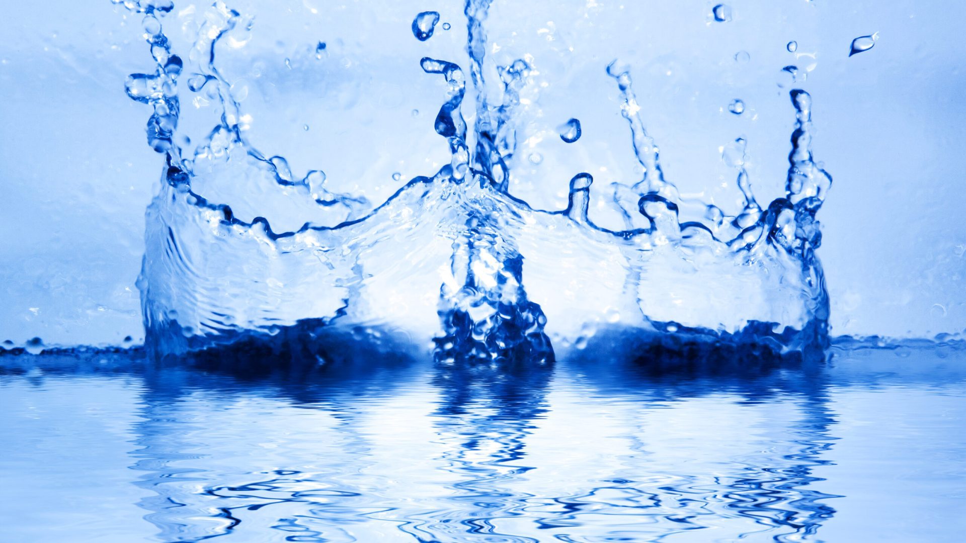 Clean transparent water splash. Fresh photograph